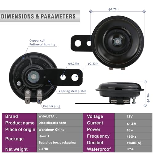 Waterproof Motorcycle Horn Loud Speaker 12V Mini Air Horn