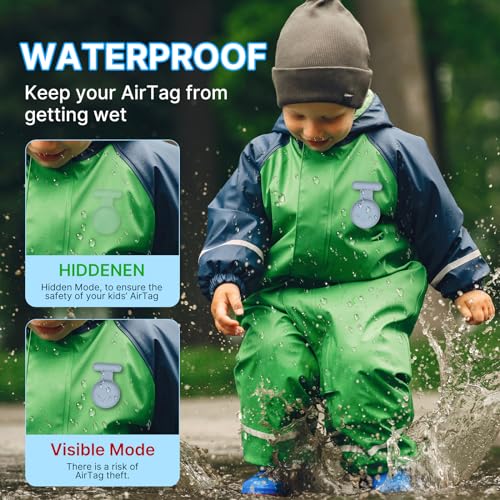 Kids Waterproof Airtag Holder: 2-Pack Air Tag Case