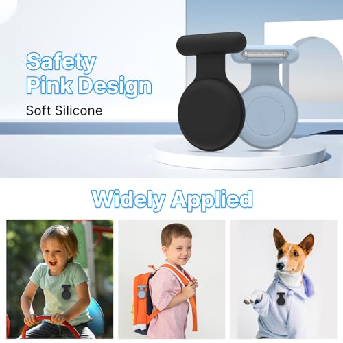 Kids Waterproof Airtag Holder: 2-Pack Air Tag Case