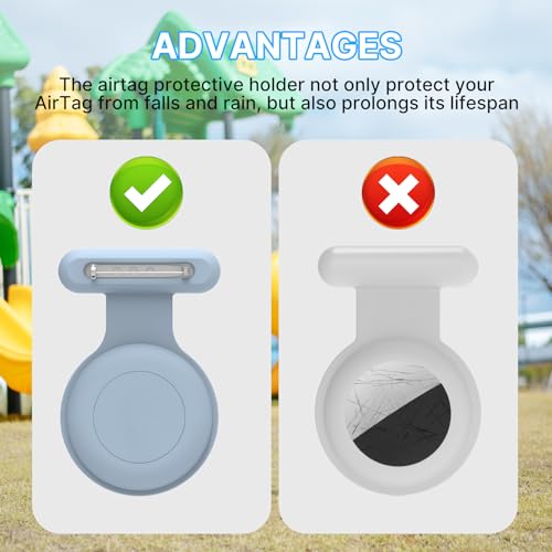 Kids Waterproof Airtag Holder: 2-Pack Air Tag Case