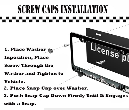 Adventure License Plate Frame - Forest Bear Design