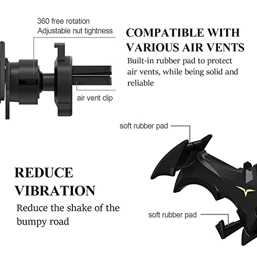 Bat Phone Holder for Car Vent: Gravity Automatic Locking