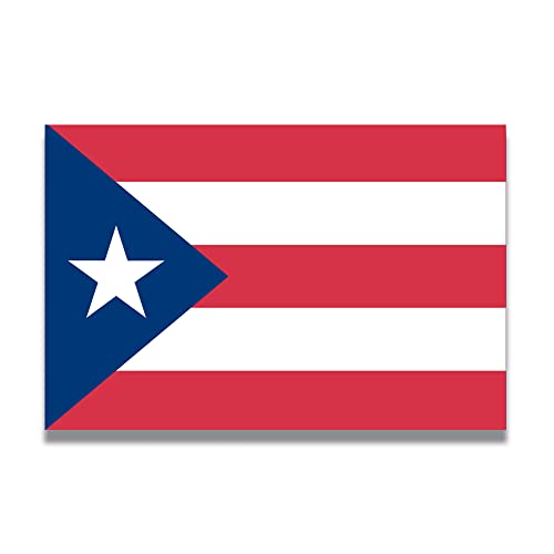 Puerto Rican Flag Magnet Decal - 4x6 Inches