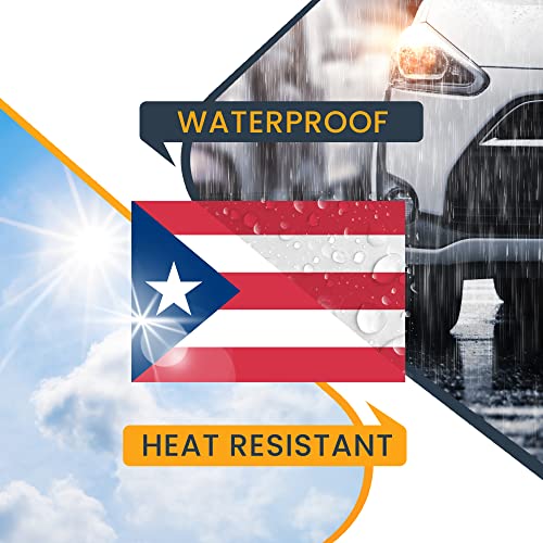 Puerto Rican Flag Magnet Decal - 4x6 Inches