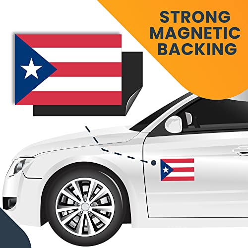 Puerto Rican Flag Magnet Decal - 4x6 Inches