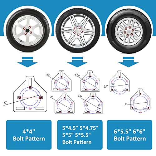 Heavy Duty Spare Tire Carrier for Trailer Wheels