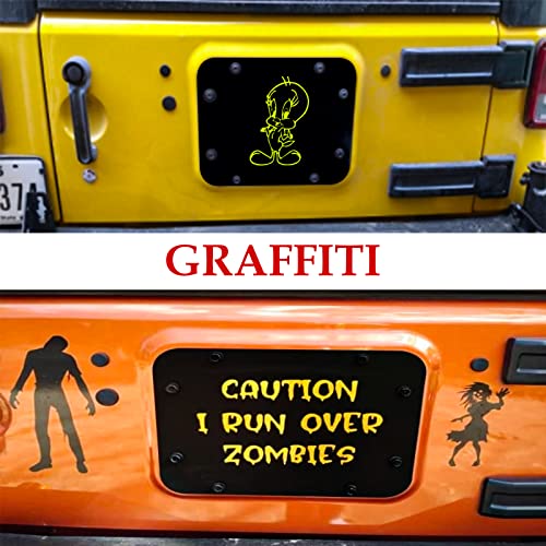 Aluminum Spare Tire Carrier Plug Set for Jeep Wrangler