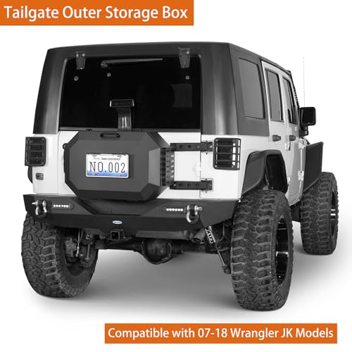 Jeep Wrangler JK Tailgate Storage Box - Cargo Organizer