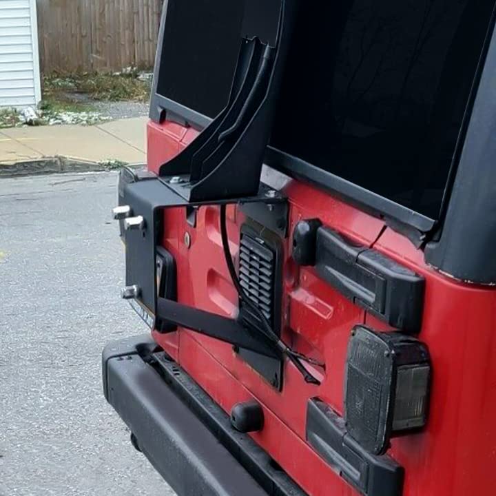 Heavy Duty Spare Tire Carrier Mount for Wranglers