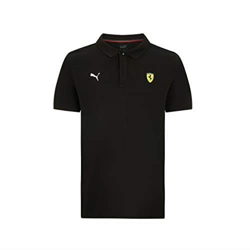 Ferrari Men's Puma Small Logo Polo Shirt Black