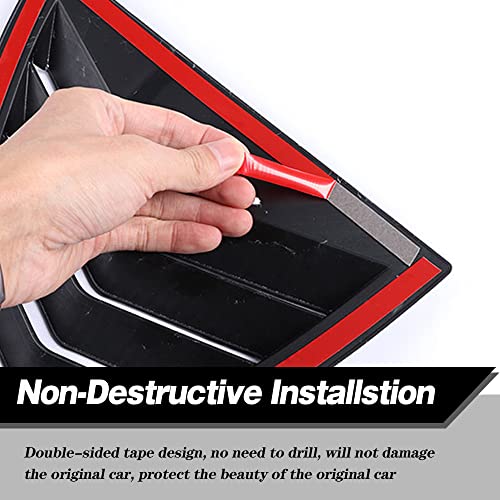 Nissan Sentra Rear Window Louvers - Bright Black