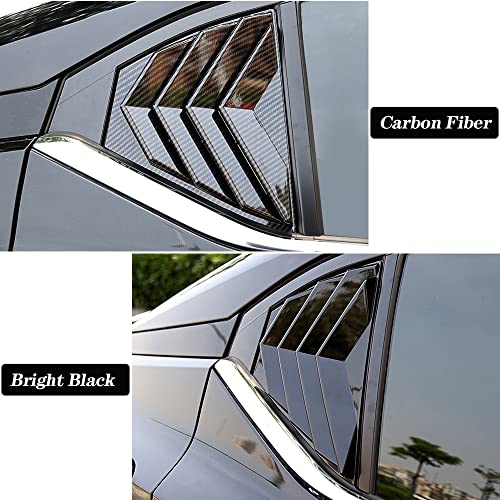 Nissan Sentra Rear Window Louvers - Bright Black