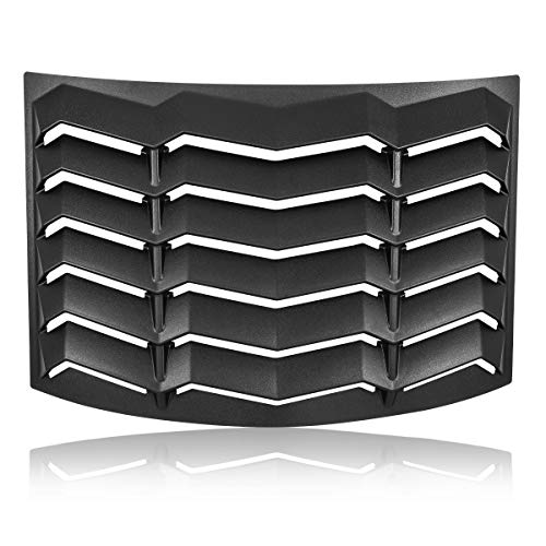 Matte Black Rear Window Louvers for Chevy Camaro