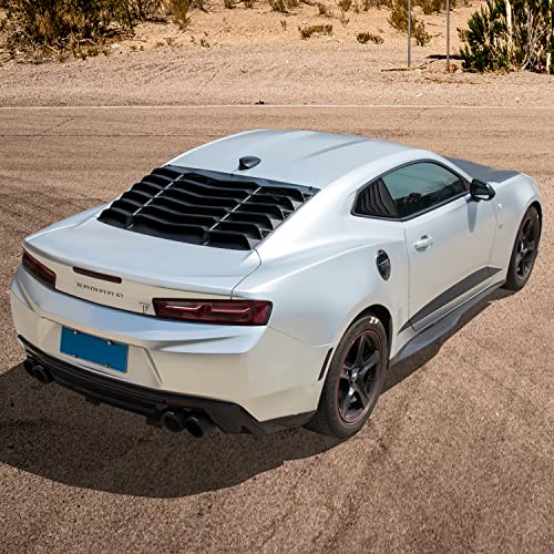Chevy Camaro Rear and Side Window Louvers - Matte Black