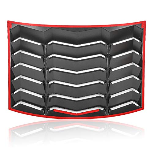 Matte Black Rear Window Louvers for Chevy Camaro