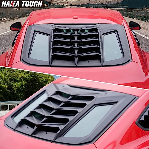 Black HAKA TOUGH Window Louvers for Ford Mustang