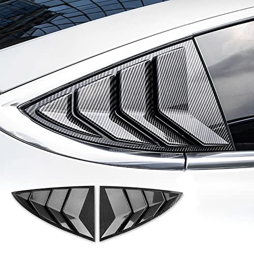 Tesla Model 3 Rear Window Louvers Carbon Fiber