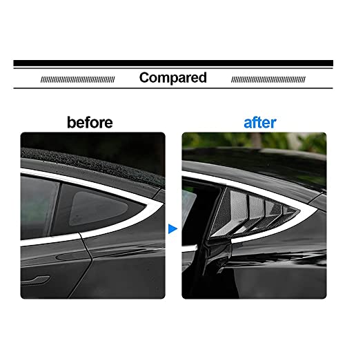 Tesla Model 3 Rear Window Louvers Carbon Fiber