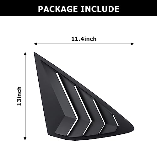 Sport Style Rear Side Window Louvers for Honda Accord