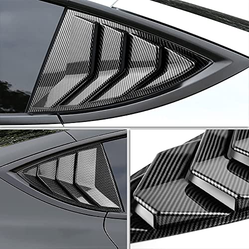 Tesla Model 3 Rear Window Louvers Carbon Fiber