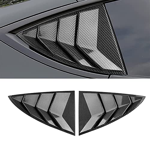 Tesla Model 3 Rear Window Louvers Carbon Fiber