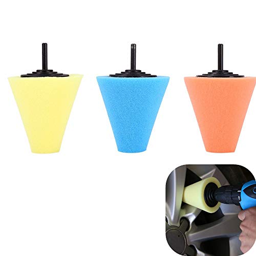 Car Wheel Hub Drill Buffing Sponge Pads Kit