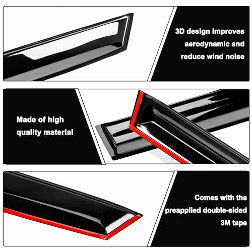 AUXKO Window Rain Guard for Chevy Trax 2024