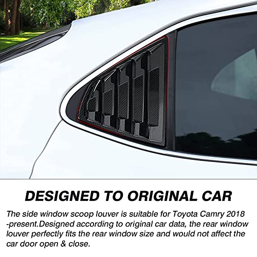 Toyota Camry Rear Window Louvers - Carbon Fiber