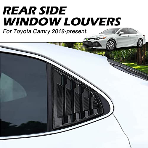 Toyota Camry Rear Window Louvers - Carbon Fiber