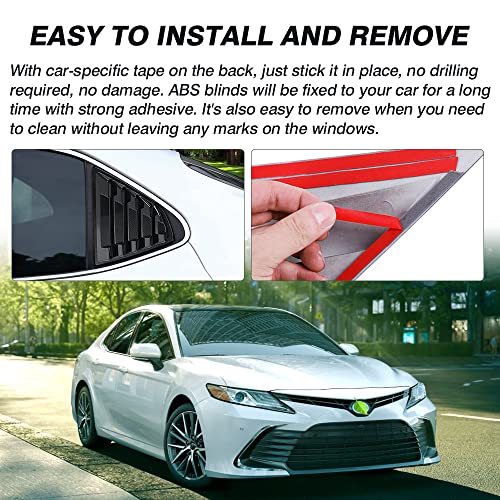 Toyota Camry Rear Window Louvers - Carbon Fiber