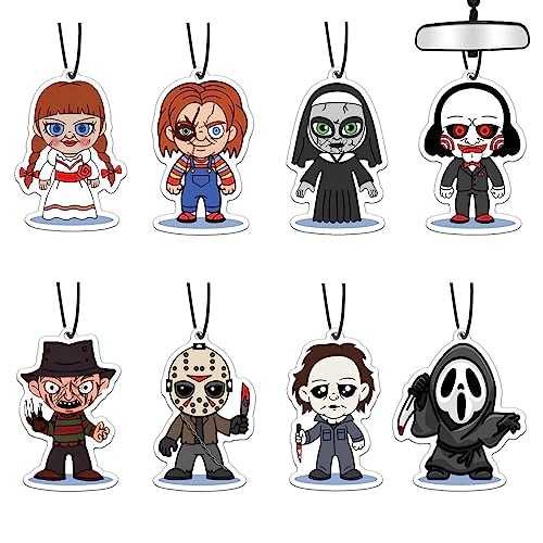 Horror Movie Car Air Fresheners Set with 8 Characters