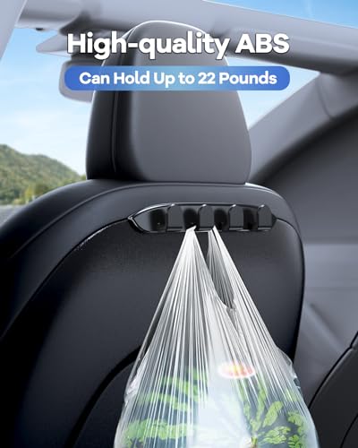 Tesla Model Y Model 3 Car Seat Hooks Organizer