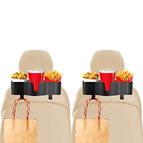 Car Headrest Backseat Organizer with Cup Holder - 2pcs
