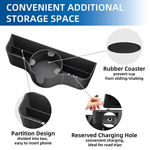 Car Headrest Backseat Organizer with Cup Holder - 2pcs