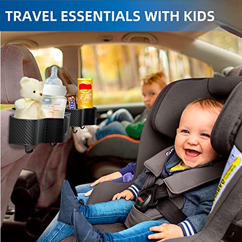 Car Headrest Backseat Organizer with Cup Holder - 2pcs