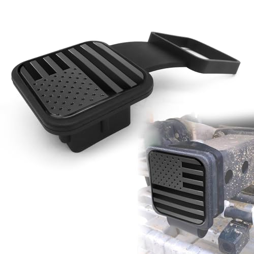 Black Trailer Hitch Cover for 2 Inch Receivers