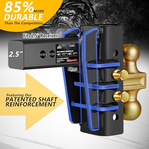 XPE 6" Adjustable Drop Hitch for Heavy Duty Truck
