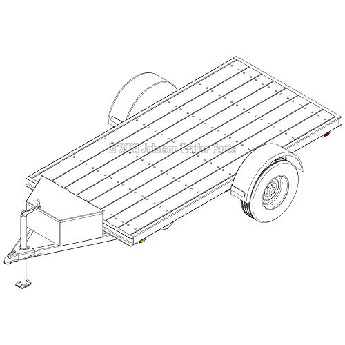 Utility Trailer Blueprints: 5′ x 10′, 3,500 lb Capacity