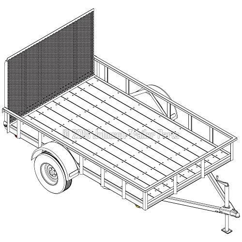 Utility Trailer Plans - 3,500 lb Capacity | Blueprints