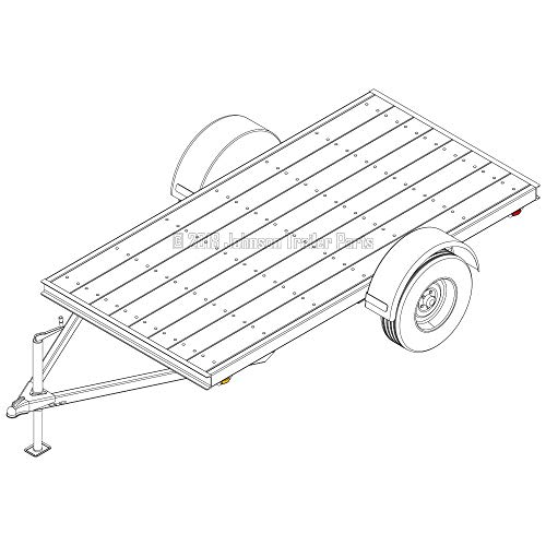 Utility Trailer Blueprints: 5′ x 10′, 3,500 lb Capacity