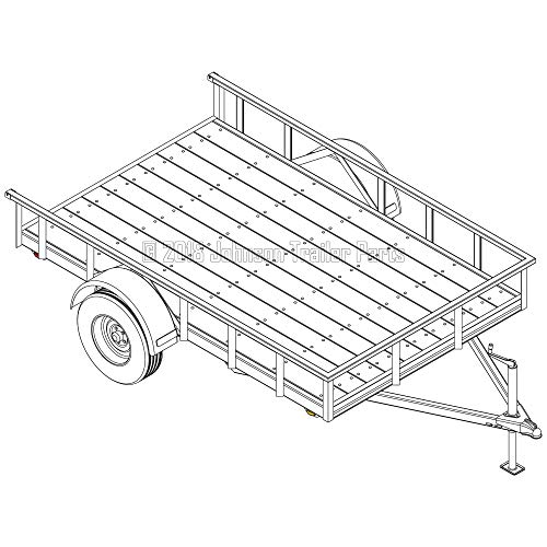 Utility Trailer Plans - 3,500 lb Capacity | Blueprints