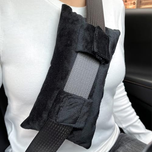 Mastectomy Recovery Support Seat Belt Pillow - Black