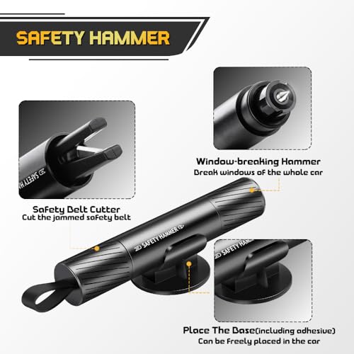 Car Safety Hammer Seatbelt Cutter for Men and Women