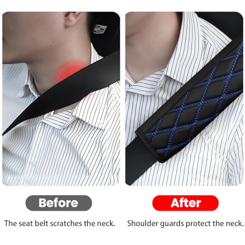 Leather Car Seat Belt Pads, 2 PCS Harness Pad