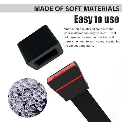 Silicone Seat Belt Buckle Holder for Car Accessory