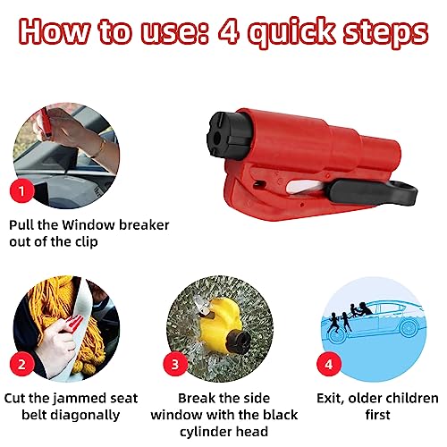 KRT Family Pack Car Emergency Escape Tool-Seatbelt Cutter