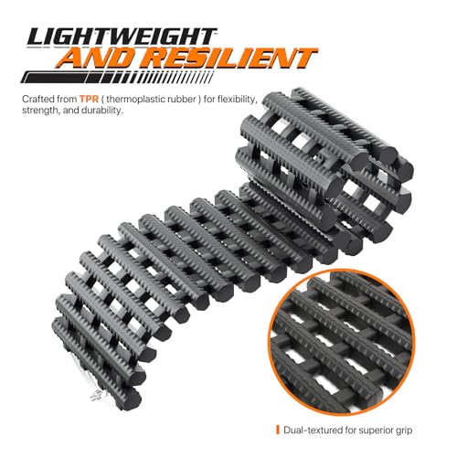 Snow Tire Traction Mats for Car in Mud/Ice/Snow