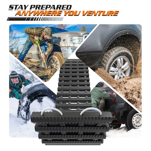 Snow Tire Traction Mats for Car in Mud/Ice/Snow