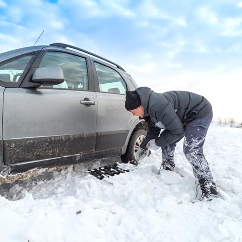 Snow Tire Traction Mats for Car in Mud/Ice/Snow