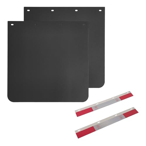ASTAMOTOR Black Rubber Mud Flaps for Semi Trucks